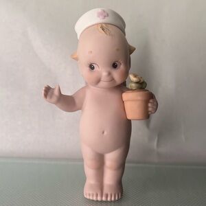 Vintage 1991 Enesco Rose O’Neill Kewpie Nurse Figurine | Signed | Googly Eyes